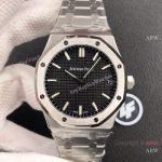 ZF 1:1 Super Clone Audemars Piguet Royal Oak 15500 Black dial Stainless steel Men